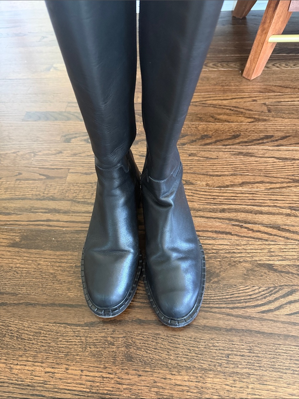 Reformation Nancy Black Riding Boots - Picture 7 of 8